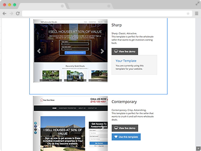 several real estate listing website tempalates to choose from for selling or renting houses